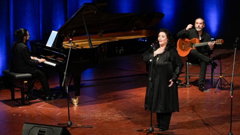 Verónica Villarroel cautivó al público de Punta Arenas con un Teatro Municipal repleto.
