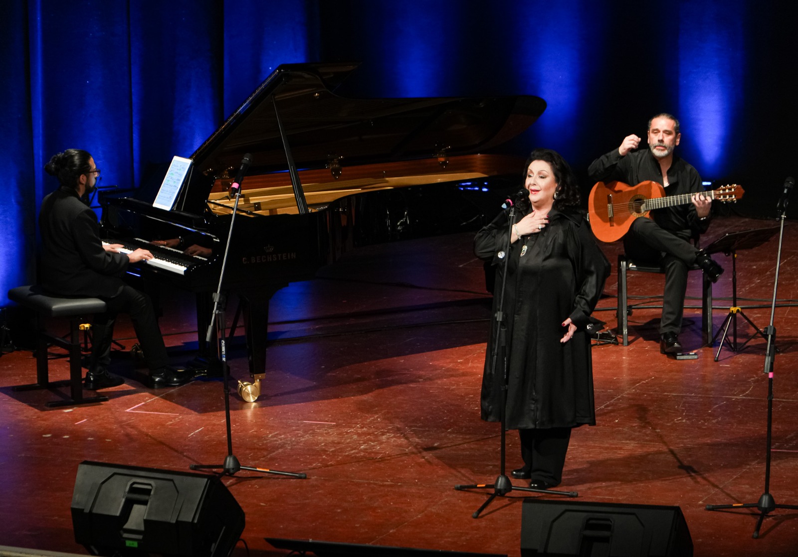Verónica Villarroel cautivó al público de Punta Arenas con un Teatro Municipal repleto.