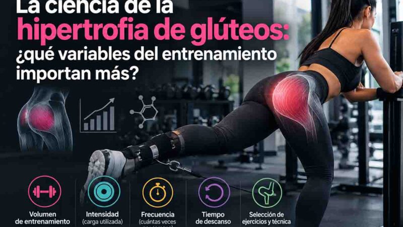 La ciencia de la hipertrofia de glúteos: ¿qué variables del entrenamiento importan más?
