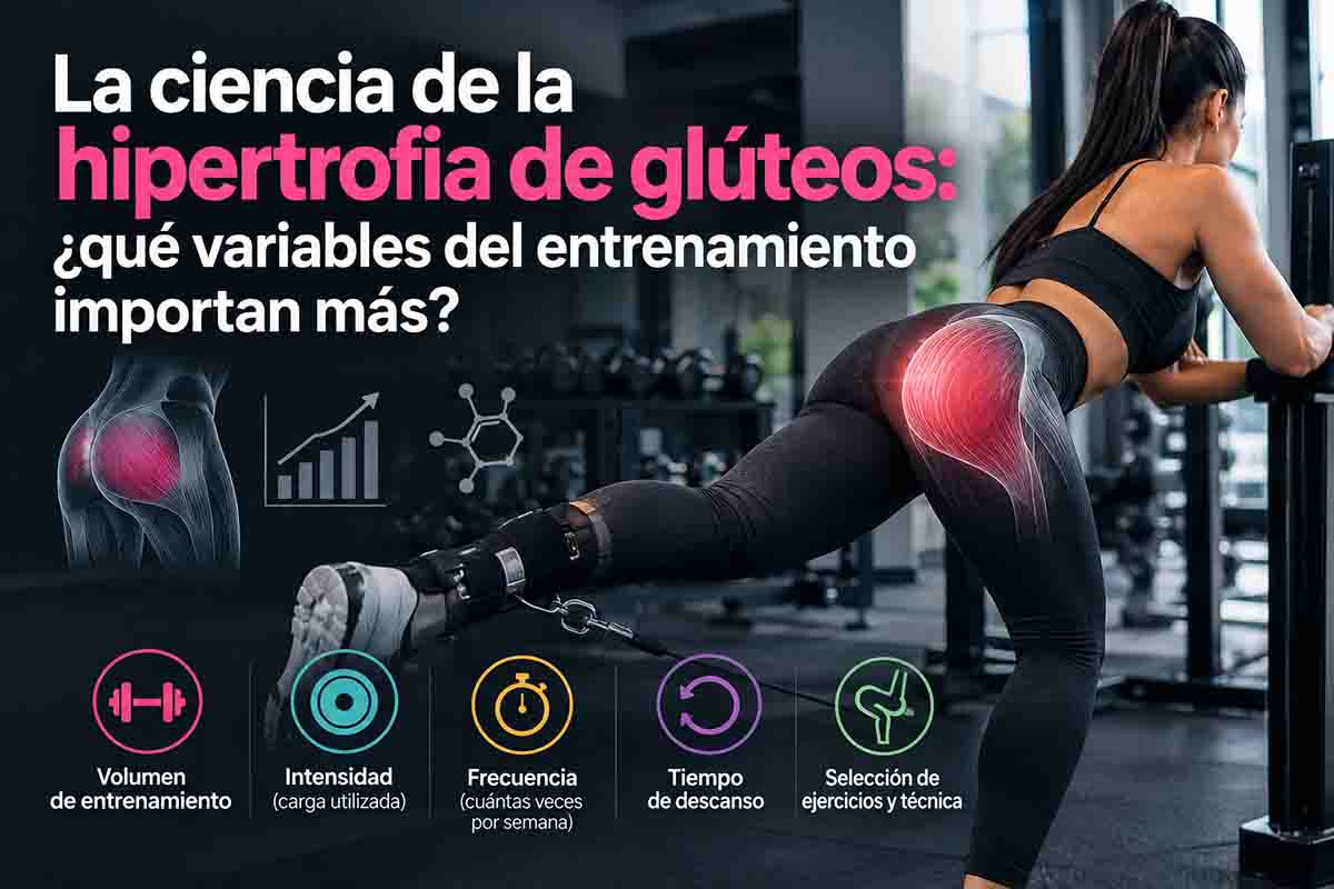La ciencia de la hipertrofia de glúteos: ¿qué variables del entrenamiento importan más?