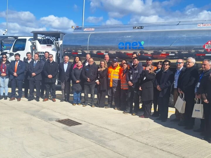 Enex inaugura nueva planta de combustibles de aviación en el Aeropuerto de Punta Arenas.
