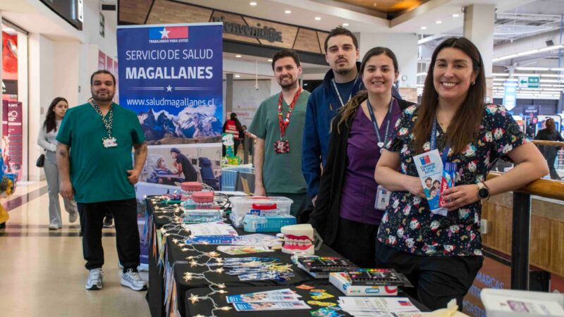 Con intervención en Mall Espacio Urbano de Punta Arenas, Servicio de Salud cerró el Mes de la Salud Bucal.