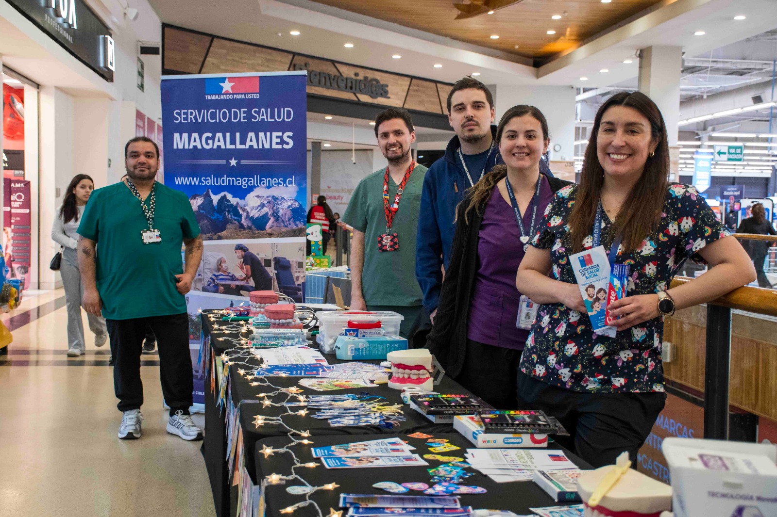 Con intervención en Mall Espacio Urbano de Punta Arenas, Servicio de Salud cerró el Mes de la Salud Bucal.