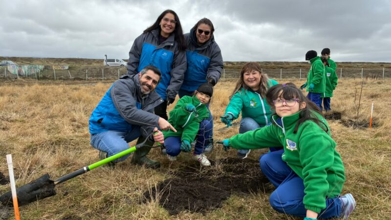 Aguas Magallanes suma esfuerzos con organizaciones locales en plantación de lengas en Humedal Tres Puentes en el Día del Medio Ambiente.