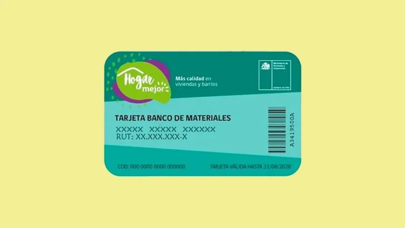 MINVU abre postulaciones a Tarjeta Banco de Materiales “Tu Casa a Tu Pinta”: entrega hasta $1,6 millones para el mejoramiento de viviendas.
